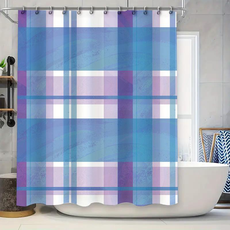Blue Plaid Shower Curtain Modern Bath Decor For Home Bathroom Decorations Waterproof Fabric Available In Multiple Sizes W60H190(CM)-1 Pcs
Blue Plaid Shower Curtain Modern Bath Decor For Home Bathroom Decorations Waterproof Fabric Available In Multiple Sizes W60H190(CM)-1 Pcs