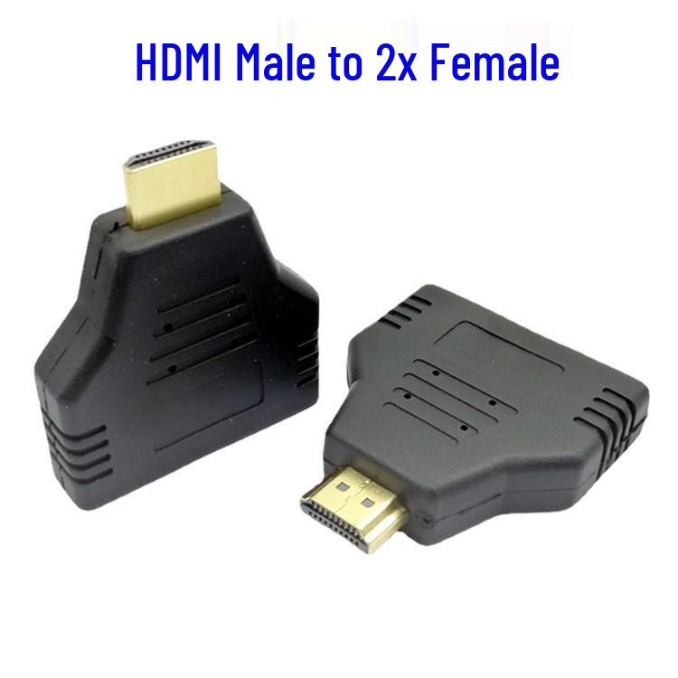 Gold-Plated HDMI Male to Dual Female Splitter Adapter for HD TV/Computer
Gold-Plated HDMI Male to Dual Female Splitter Adapter for HD TV/Computer