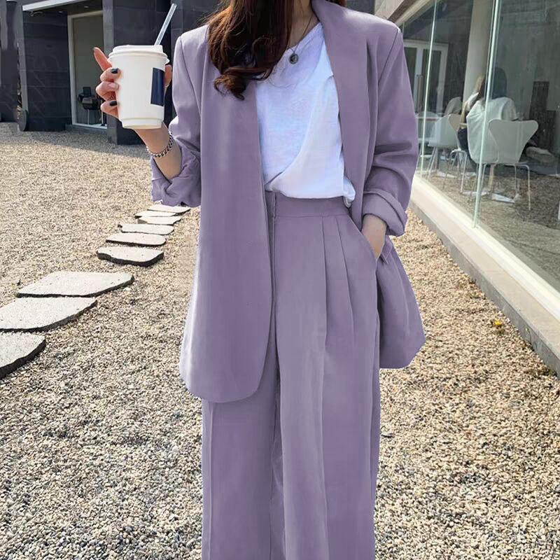 Women s 2-Piece Blazer & Pants Suit Set , Polyester Cotton Blend Commuter Style Office Outfit, Elegant Pocket Business Casual Set S
Women s 2-Piece Blazer & Pants Suit Set , Polyester Cotton Blend Commuter Style Office Outfit, Elegant Pocket Business Casual Set S