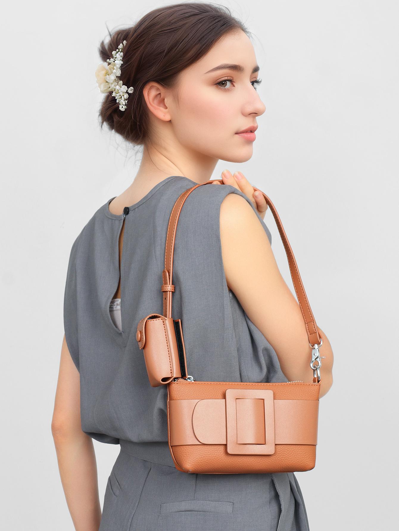 New Commuter Style Rodeobag Crossbody Leather Shoulder Bag Women s Bag Large Capacity Premium Underarm Bag коричневый
New Commuter Style Rodeobag Crossbody Leather Shoulder Bag Women s Bag Large Capacity Premium Underarm Bag коричневый