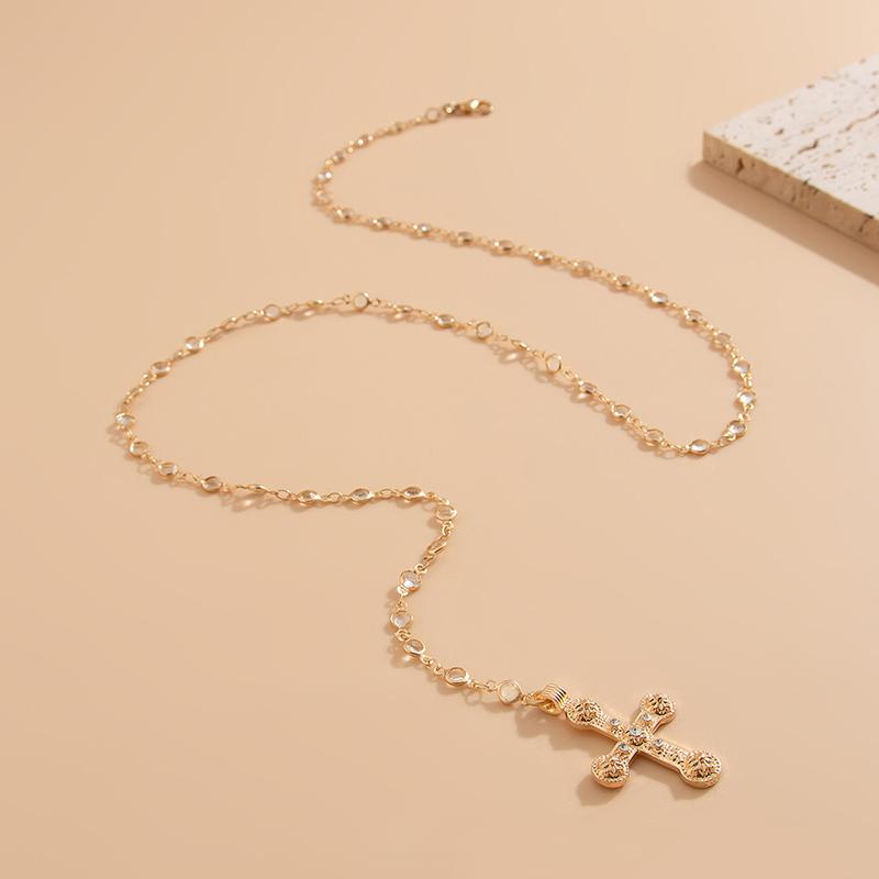 Y2K Fashion Boho Geometric Colored Crystal Chain Necklace for Women Female Vintage Gold Color Metal Cross Pendant Jewelry Gift
Y2K Fashion Boho Geometric Colored Crystal Chain Necklace for Women Female Vintage Gold Color Metal Cross Pendant Jewelry Gift