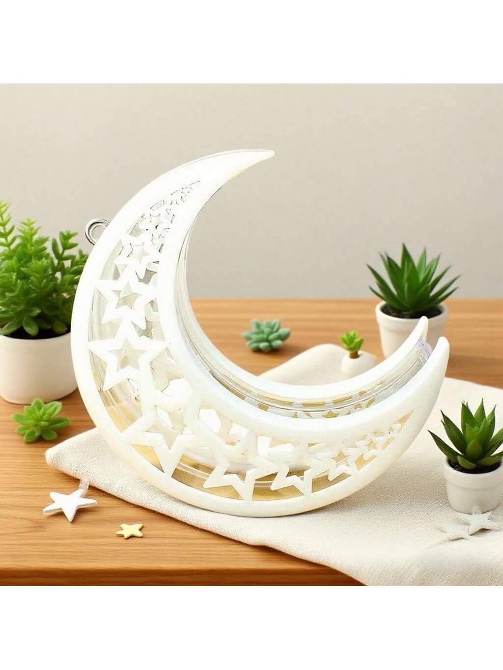 Creative Hollowed-Out Colorful Crescent Plastic Gift Box, Festival Party Ornament & Hanging Decor, Candy & Souvenir Packaging белый
Creative Hollowed-Out Colorful Crescent Plastic Gift Box, Festival Party Ornament & Hanging Decor, Candy & Souvenir Packaging белый