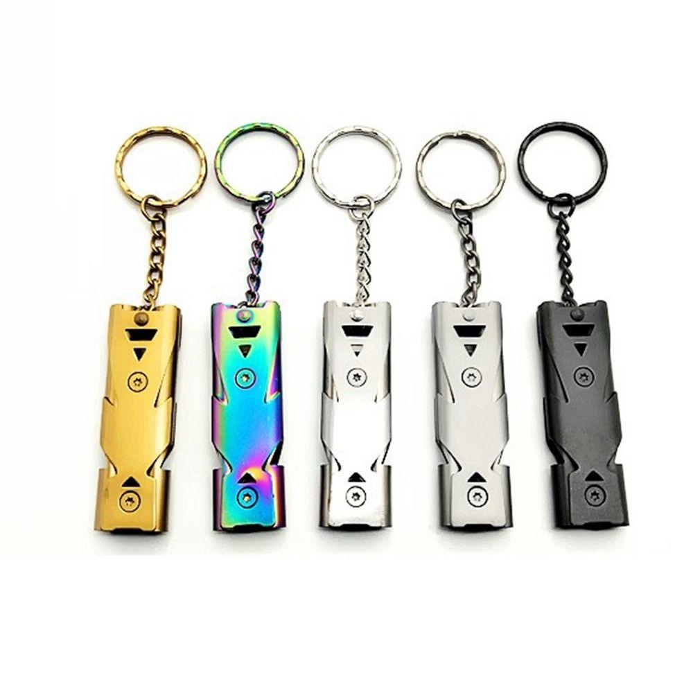 6 Colors High Decibel Whistle Stainless Steel Double Pipe Whistle Camping Hiking Tool Outdoor Tool 6
6 Colors High Decibel Whistle Stainless Steel Double Pipe Whistle Camping Hiking Tool Outdoor Tool 6