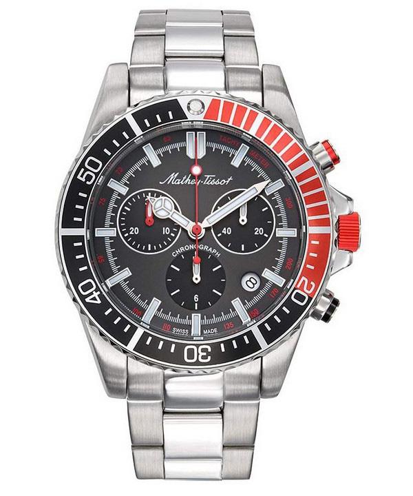 Mathey-Tissot Mathy Strike Хронограф Кварцевые мужские часы из нержавеющей стали с черным циферблатом H908CHRN 100M
Mathey-Tissot Mathy Strike Хронограф Кварцевые мужские часы из нержавеющей стали с черным циферблатом H908CHRN 100M