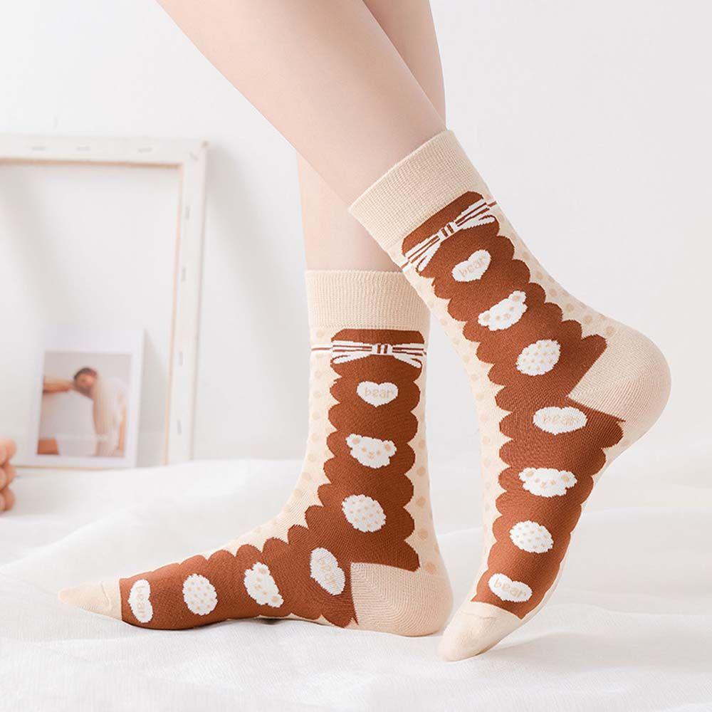 Comfortable Cartoon Lattice Animal Female Women Hosiery Middle Tube Socks Cotton Bear Socks
Comfortable Cartoon Lattice Animal Female Women Hosiery Middle Tube Socks Cotton Bear Socks