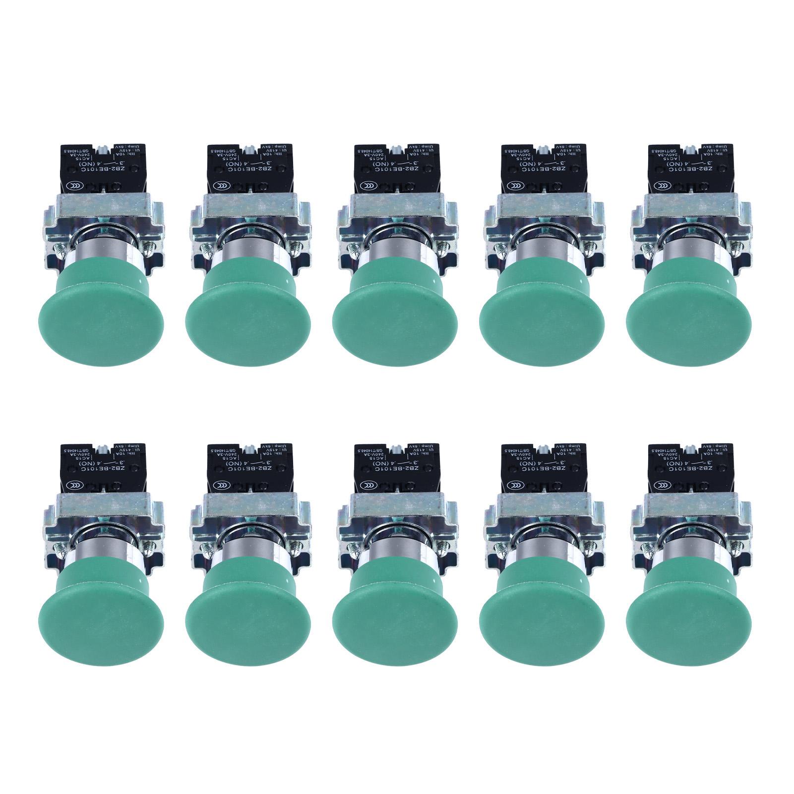 10Pcs Momentary Mushroom Head Button Switch Self Reset 22mm On Off Push Button Switch for Machine
10Pcs Momentary Mushroom Head Button Switch Self Reset 22mm On Off Push Button Switch for Machine