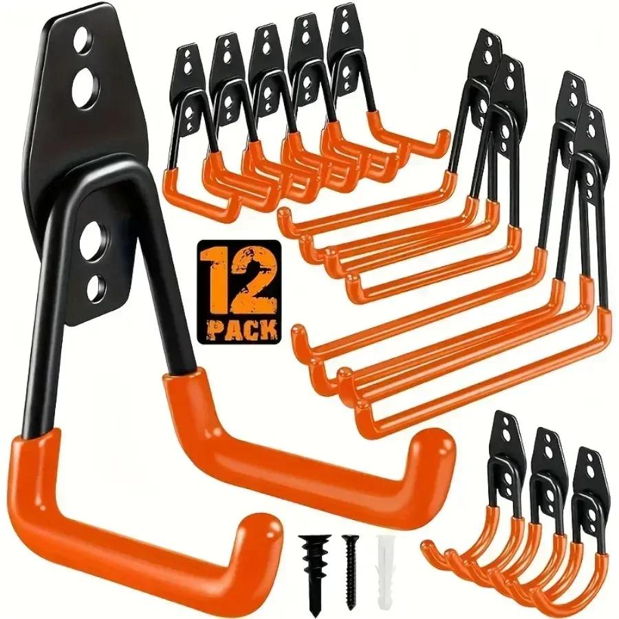 12 Pack Heavy Duty Steel Hooks with Anti-Slip Coating, Wall Mount Organizer for Hanging Tools, Ladders, Hose, Bikes, Ropes United States
12 Pack Heavy Duty Steel Hooks with Anti-Slip Coating, Wall Mount Organizer for Hanging Tools, Ladders, Hose, Bikes, Ropes United States