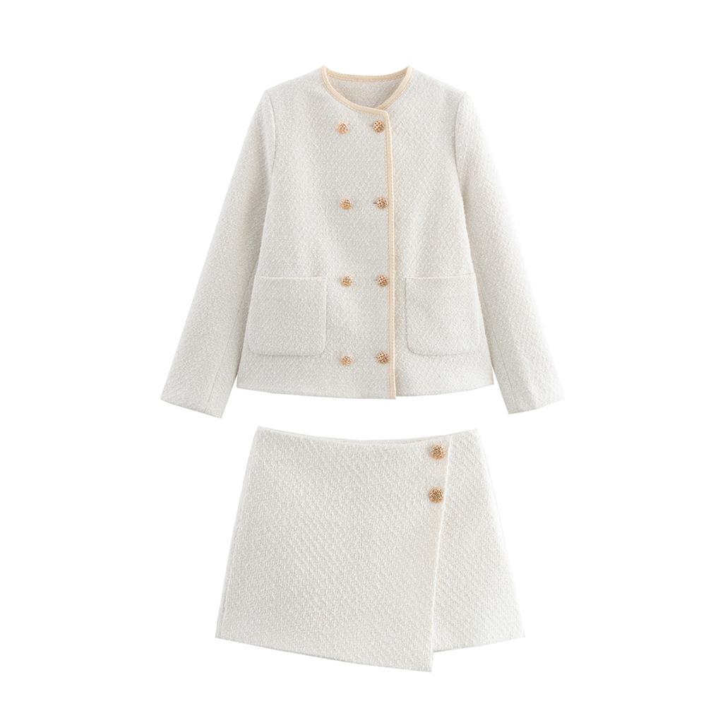 2025 Spring/Summer Women s Asymmetrical Double-Breasted Coat & A-Line Skirt Pants Set Small
2025 Spring/Summer Women s Asymmetrical Double-Breasted Coat & A-Line Skirt Pants Set Small