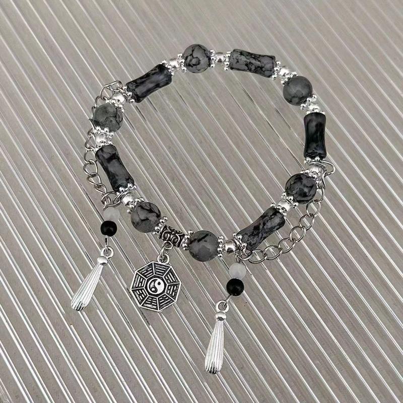 Tai Chi and Bagua Bracelet Necklace - A Niche, Retro, and Intimate Accessory for Best Friends
Tai Chi and Bagua Bracelet Necklace - A Niche, Retro, and Intimate Accessory for Best Friends