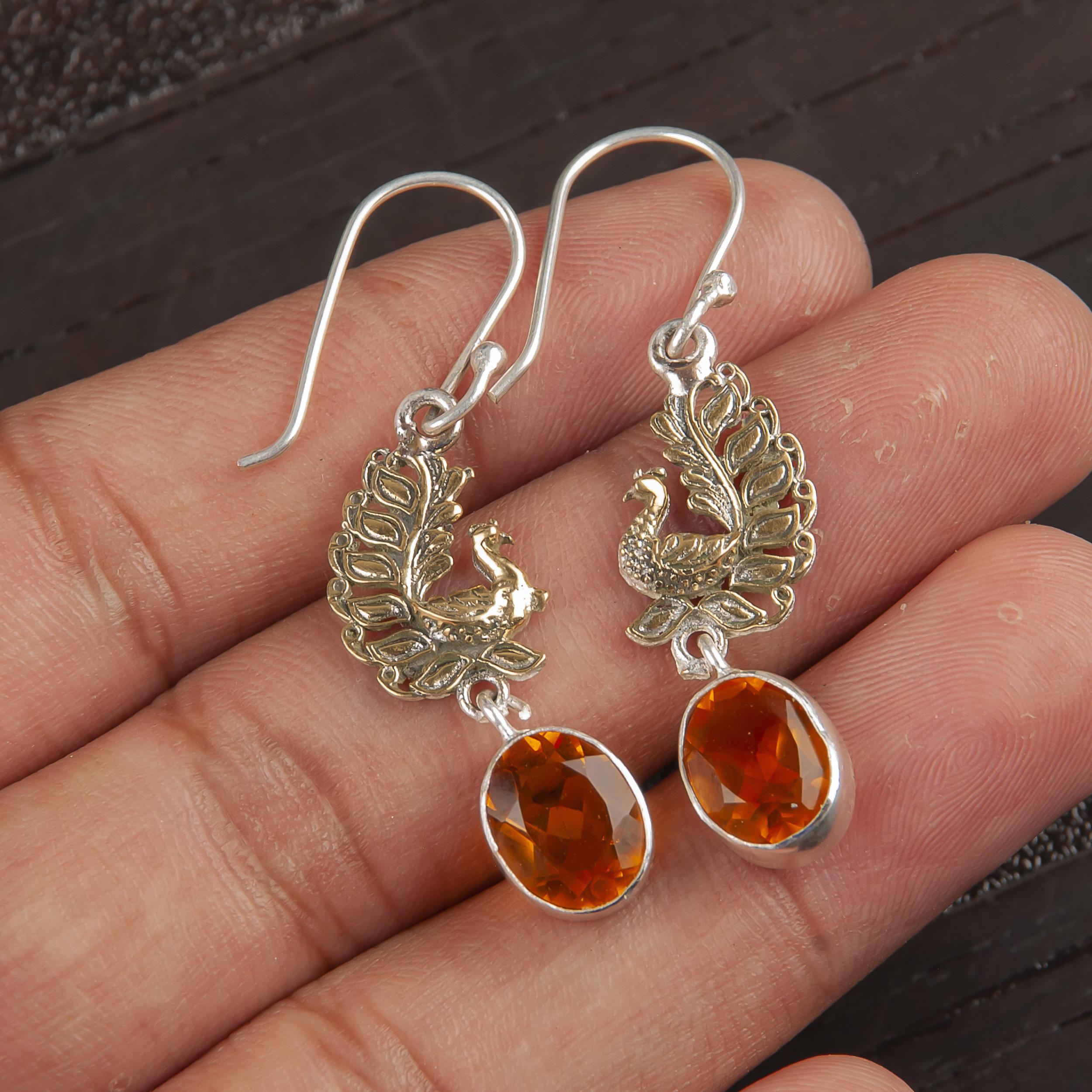 Wonderful Citrine Handmade 925 Sterling Silver Earrings, Charming Gemstone Silver Earrings Dainty Jewelry For Wedding Gift 1.8 Inches помаранчевий
Wonderful Citrine Handmade 925 Sterling Silver Earrings, Charming Gemstone Silver Earrings Dainty Jewelry For Wedding Gift 1.8 Inches помаранчевий