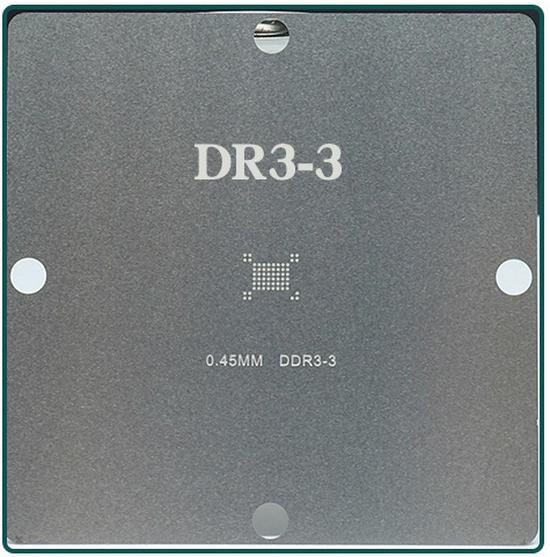 BGA Memory Steel Stencil Set: 90x90 Solder Paste for DDR2, DDR2-4, DDR3, DDR5 Graphics Memory (12/14 Pieces)
BGA Memory Steel Stencil Set: 90x90 Solder Paste for DDR2, DDR2-4, DDR3, DDR5 Graphics Memory (12/14 Pieces)