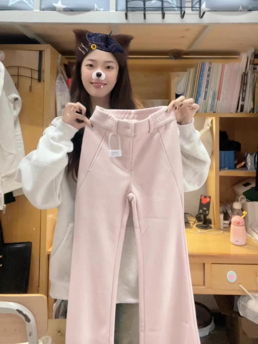 2024 Women s Pink High-Waisted Wide-Leg Flare Pants - Fleece-Lined, Versatile, Casual Spring/Fall/Winter Wear L
2024 Women s Pink High-Waisted Wide-Leg Flare Pants - Fleece-Lined, Versatile, Casual Spring/Fall/Winter Wear L