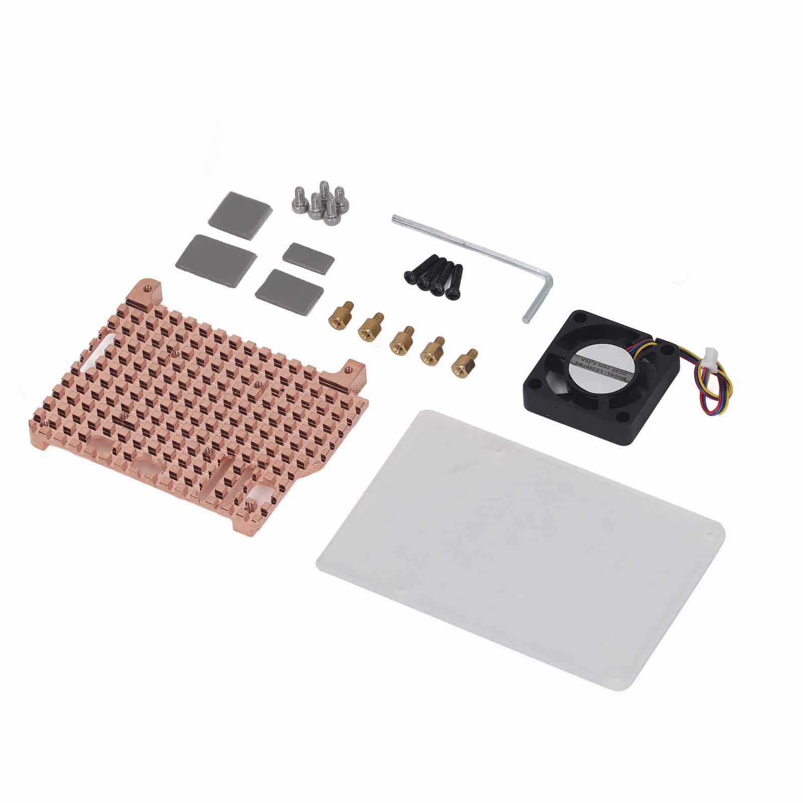 Комплект вентилятора радиатора для RasPi 5B 5V Одиночный охлаждающий вентилятор Эффективное рассеивание тепла Чистая медь Акрил
Комплект вентилятора радиатора для RasPi 5B 5V Одиночный охлаждающий вентилятор Эффективное рассеивание тепла Чистая медь Акрил