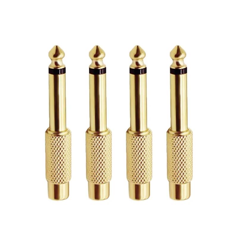 4/8Pcs 6.35mm 1/4 Male Mono Plug To RCA Female Gold Plated Audio Adapter 6.5mm To AV Jack Audio Adapter Connector
4/8Pcs 6.35mm 1/4 Male Mono Plug To RCA Female Gold Plated Audio Adapter 6.5mm To AV Jack Audio Adapter Connector