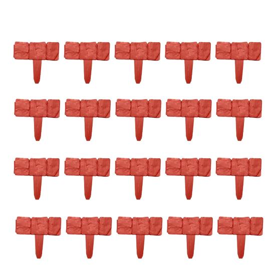 20Pcs Imitation Stone Garden Fence with Stake No Dig DIY Outdoor Yard Landscape Edging Border Path Lawn Flower Bed Decorative Fence 20PCS brick червоний колір
20Pcs Imitation Stone Garden Fence with Stake No Dig DIY Outdoor Yard Landscape Edging Border Path Lawn Flower Bed Decorative Fence 20PCS brick червоний колір