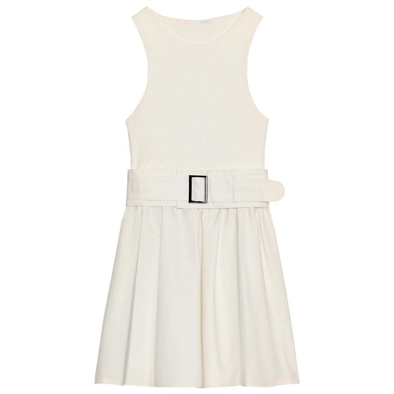 Zaprha 2025 Autumn New French style With Belt Twill Patchwork round Neck Sleeveless Short Dress 0264452 Ben White L
Zaprha 2025 Autumn New French style With Belt Twill Patchwork round Neck Sleeveless Short Dress 0264452 Ben White L