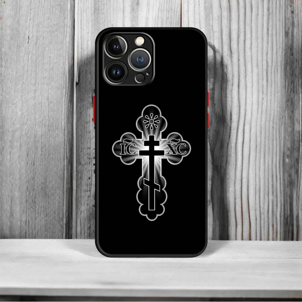 Orthdox Cross Icon Shockproof For iPhone X XS 11 12 13 14 15 16 pro Mini MAX transparent Matte Phone Case iPhone 14
Orthdox Cross Icon Shockproof For iPhone X XS 11 12 13 14 15 16 pro Mini MAX transparent Matte Phone Case iPhone 14