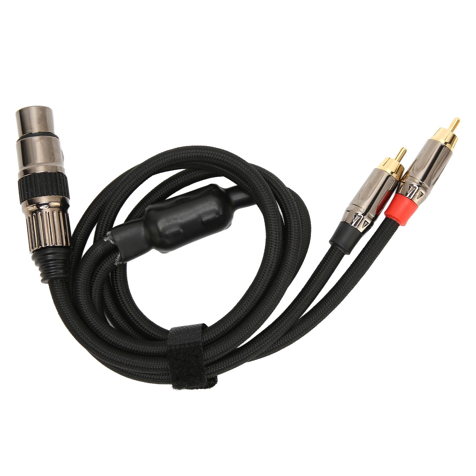 Розгалужувальний кабель XLR (жіночий) - подвійний RCA (чоловічий) Y, позолочений, жіночий XLR 3-контактний - подвійний RCA (чоловічий), стерео
Розгалужувальний кабель XLR (жіночий) - подвійний RCA (чоловічий) Y, позолочений, жіночий XLR 3-контактний - подвійний RCA (чоловічий), стерео