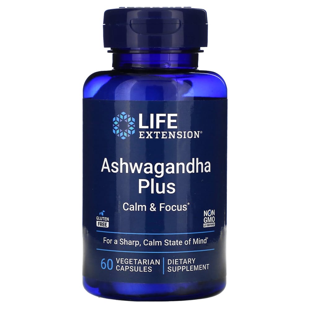Life Extension Ashwagandha Plus Veggie Capsules 60 Count
Life Extension Ashwagandha Plus Veggie Capsules 60 Count
