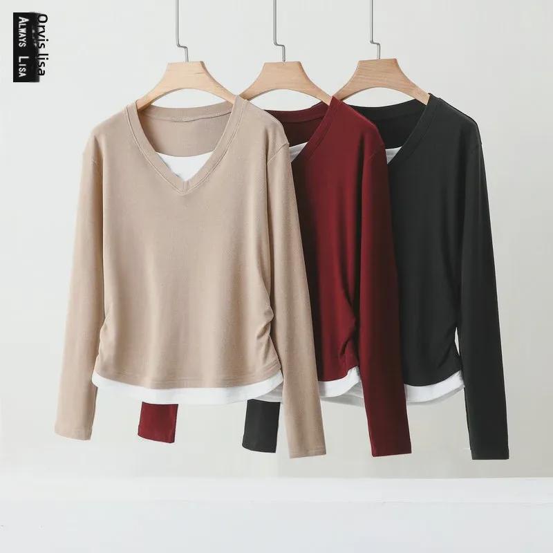 Women s Plus Size Color-Block V-Neck Long-Sleeve Layered Shirt - Autumn 2024 Collection XL
Women s Plus Size Color-Block V-Neck Long-Sleeve Layered Shirt - Autumn 2024 Collection XL