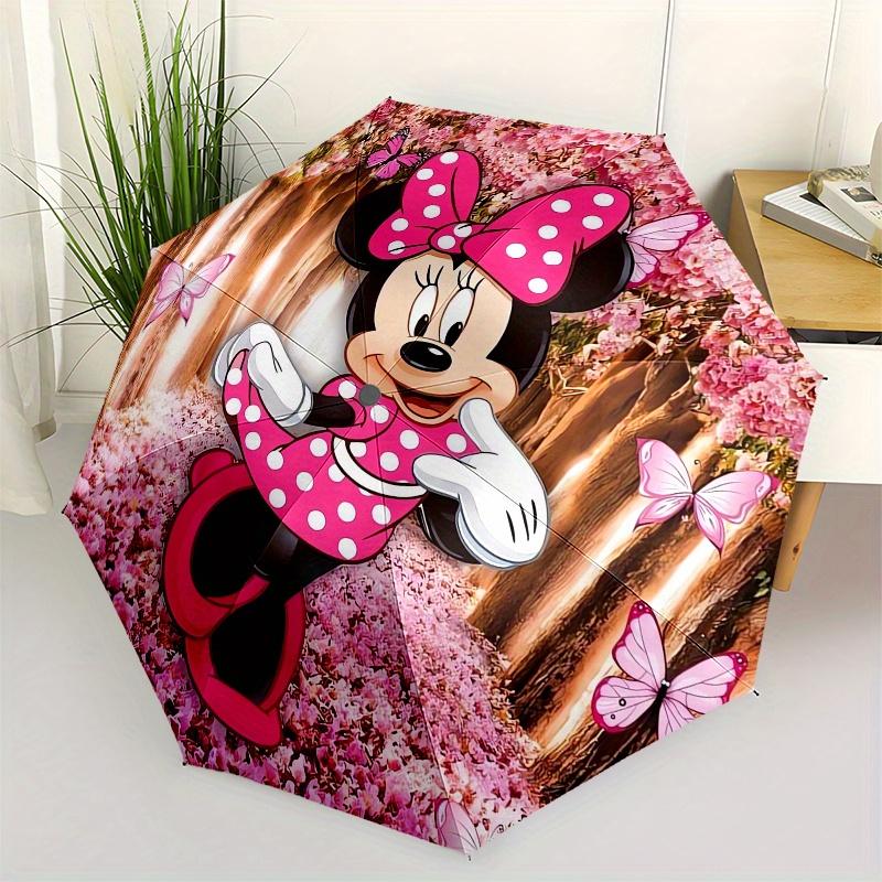Minnie Mouse Cherry Blossom Themed Automatic Opening and Closing Folding Umbrella, Reinforced 8 Ribs, Compact Travel Design, Fashionable Fol
Minnie Mouse Cherry Blossom Themed Automatic Opening and Closing Folding Umbrella, Reinforced 8 Ribs, Compact Travel Design, Fashionable Fol