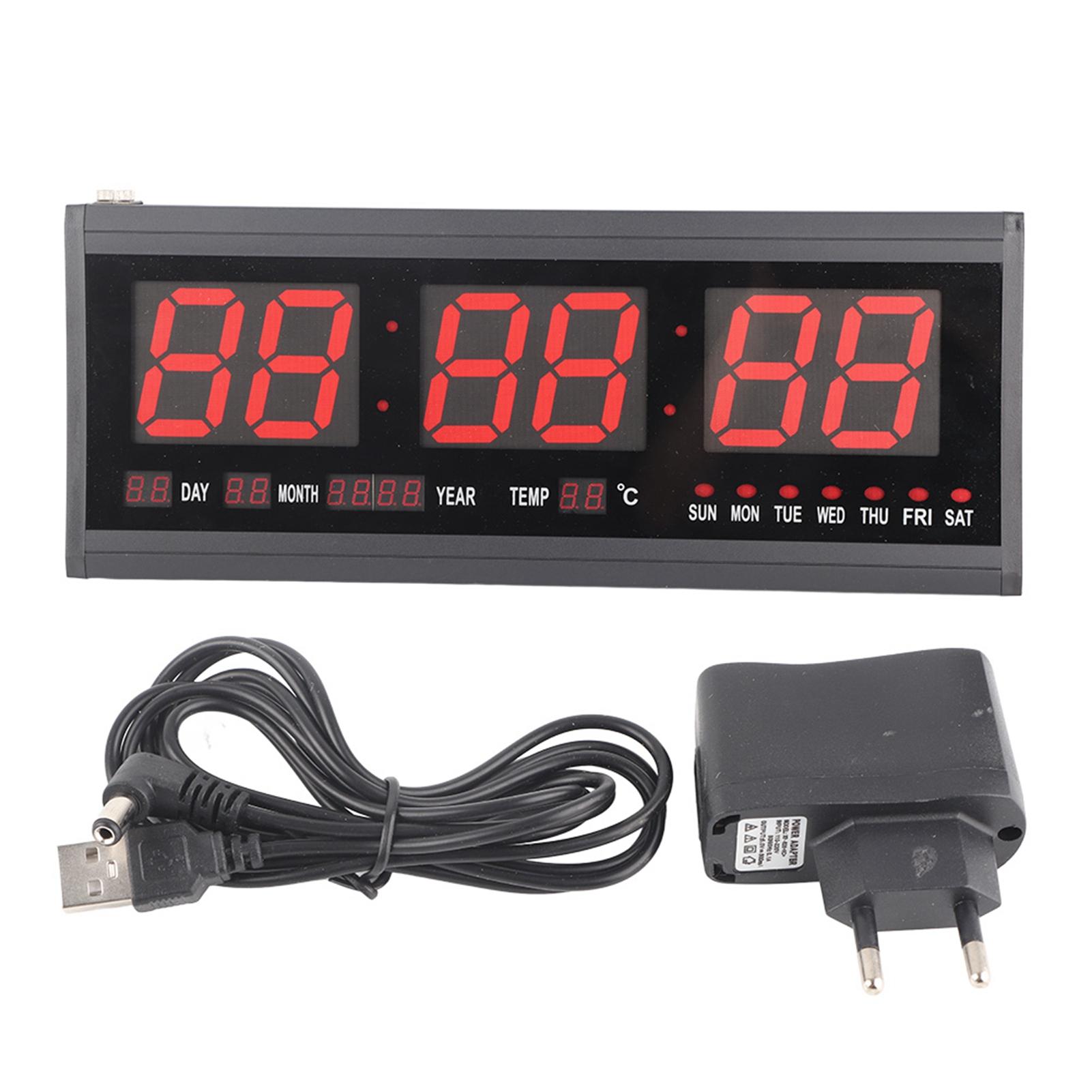Large Digital Big Jumbo LED Wall Timer Alarm Battery Clock With Calendar Temperature (Red) білий
Large Digital Big Jumbo LED Wall Timer Alarm Battery Clock With Calendar Temperature (Red) білий