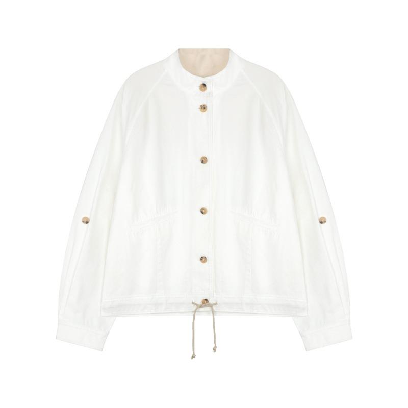 Raglan Sleeve Short Jacket – Adjustable Drawstring Waist Washed Cotton Coat XS белый
Raglan Sleeve Short Jacket – Adjustable Drawstring Waist Washed Cotton Coat XS белый