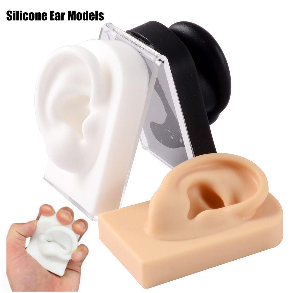 Practice for Hearing Teaching Jewelry Earrings Display Simulation Ear Fake Ear Silicone Ear Model Left dark
Practice for Hearing Teaching Jewelry Earrings Display Simulation Ear Fake Ear Silicone Ear Model Left dark
