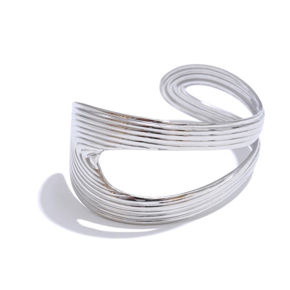 Yhpup Personalized Stainless Steel Metal Hollow Geometric Cuff Open Minimalist Fashion Bracelet Bangle for Women Wrist Jewelry
Yhpup Personalized Stainless Steel Metal Hollow Geometric Cuff Open Minimalist Fashion Bracelet Bangle for Women Wrist Jewelry