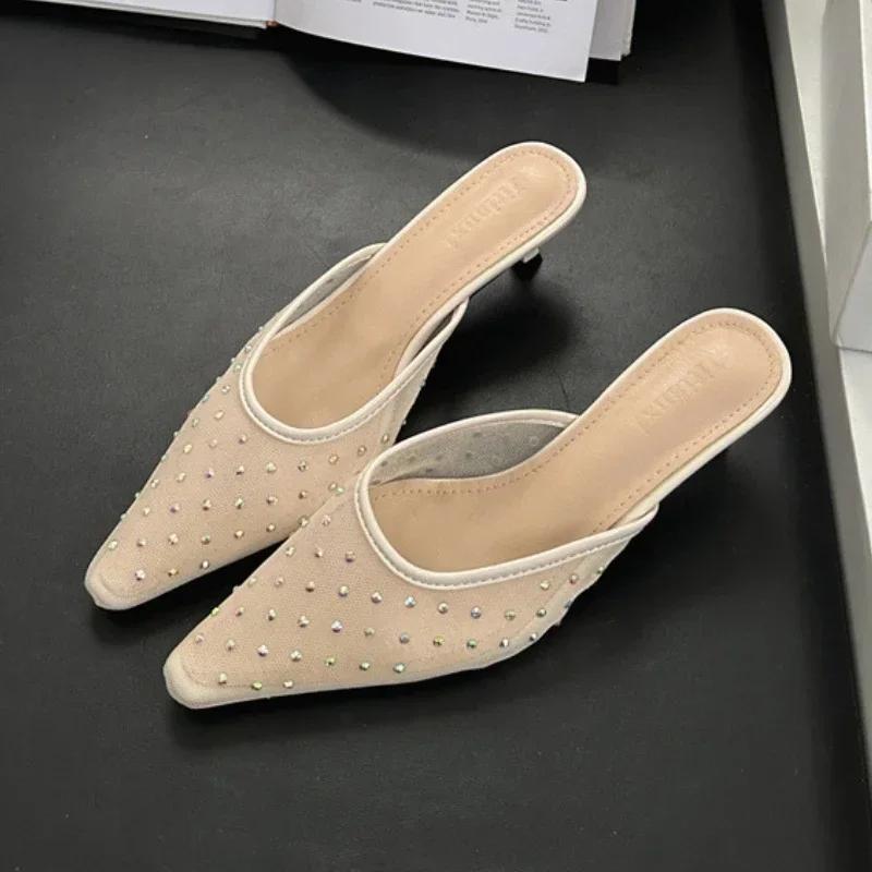 2025 Летние Сетчатые Туфли на Высоком Каблуке со Стразами Женские Дышащие с Острым Носком и Мелким Вырезом Платье Туфли Женская Мода Сексуальные Шлепанцы Женские 40 абрикосовый
2025 Летние Сетчатые Туфли на Высоком Каблуке со Стразами Женские Дышащие с Острым Носком и Мелким Вырезом Платье Туфли Женская Мода Сексуальные Шлепанцы Женские 40 абрикосовый