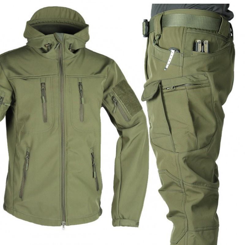 Soft Shell Suit Men s Outdoor Sharkskin Velvet Thermal Jacket M зелений
Soft Shell Suit Men s Outdoor Sharkskin Velvet Thermal Jacket M зелений