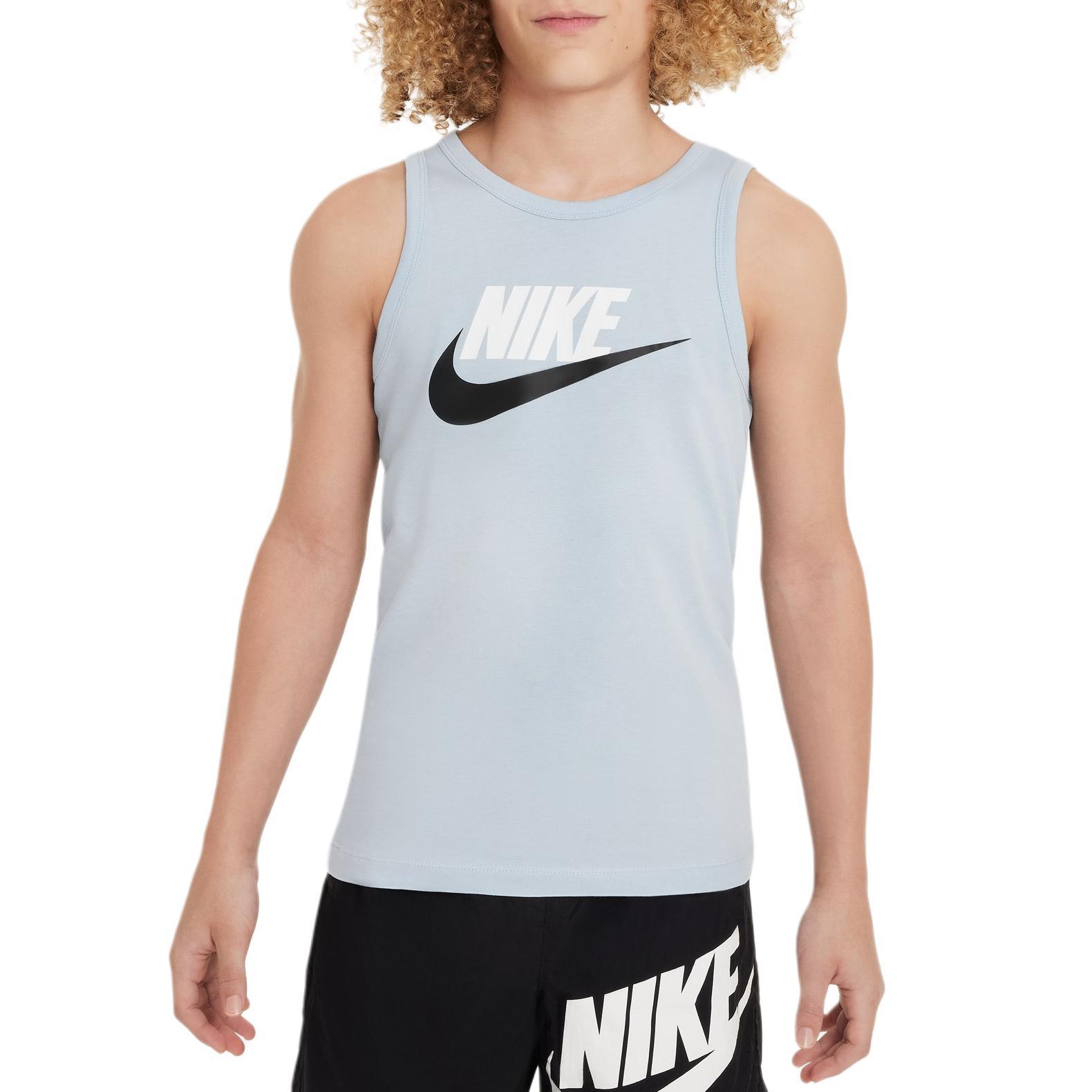 Nike Sportswear Essentials Logo Print Crew Neck Sleeveless Soft Comfortable Casual Sports Kids Tops Light-Army-Blue FV5325-440 L
Nike Sportswear Essentials Logo Print Crew Neck Sleeveless Soft Comfortable Casual Sports Kids Tops Light-Army-Blue FV5325-440 L