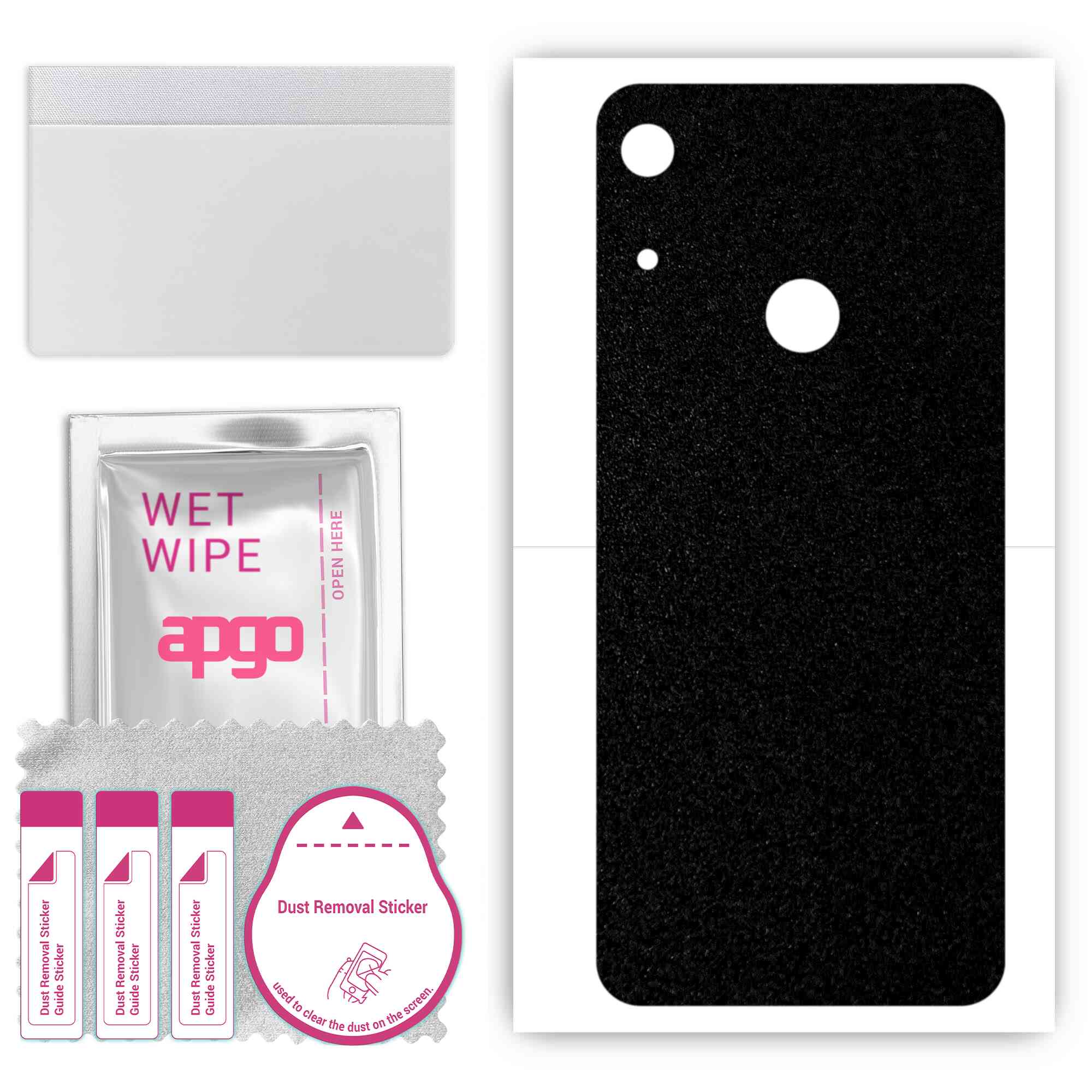 apgo Protective Skin Sticker for the back compatible with Honor 8A Pro, Wrap Film, Foil, Vinyl - Pattern Matte Black
apgo Protective Skin Sticker for the back compatible with Honor 8A Pro, Wrap Film, Foil, Vinyl - Pattern Matte Black