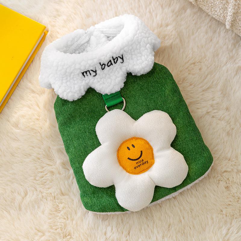 Милый цветок со смайликом может вести кошачий жилет, чтобы согревать осенью и зимой, вельветовая одежда для питомцев для двух ног, для щенков тедди XXL (recommended weight 15-10kg)
Милый цветок со смайликом может вести кошачий жилет, чтобы согревать осенью и зимой, вельветовая одежда для питомцев для двух ног, для щенков тедди XXL (recommended weight 15-10kg)