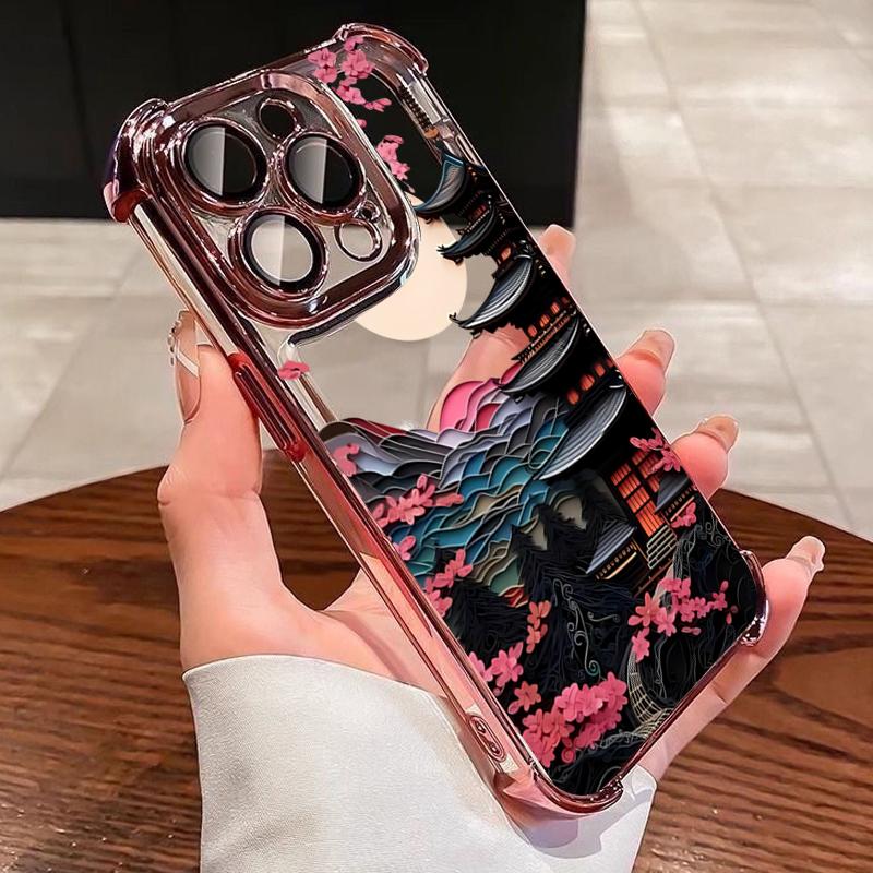 Japanese-Style Ancient House Electroplated Airbag Phone Case For iPhone 16 Pro Max 15 Plus 14 13 12 11 17 Air 16E Clear Cover iPhone 15 Pro Max
Japanese-Style Ancient House Electroplated Airbag Phone Case For iPhone 16 Pro Max 15 Plus 14 13 12 11 17 Air 16E Clear Cover iPhone 15 Pro Max