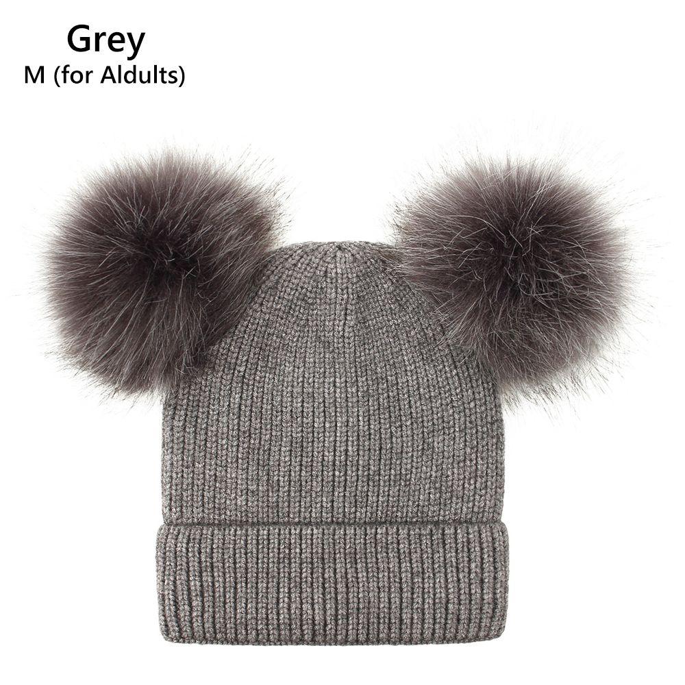Fashion Beanie Fleece Lined Warm Caps Winter Hat Women Pompom Hat Parent-child Hat M сірий
Fashion Beanie Fleece Lined Warm Caps Winter Hat Women Pompom Hat Parent-child Hat M сірий