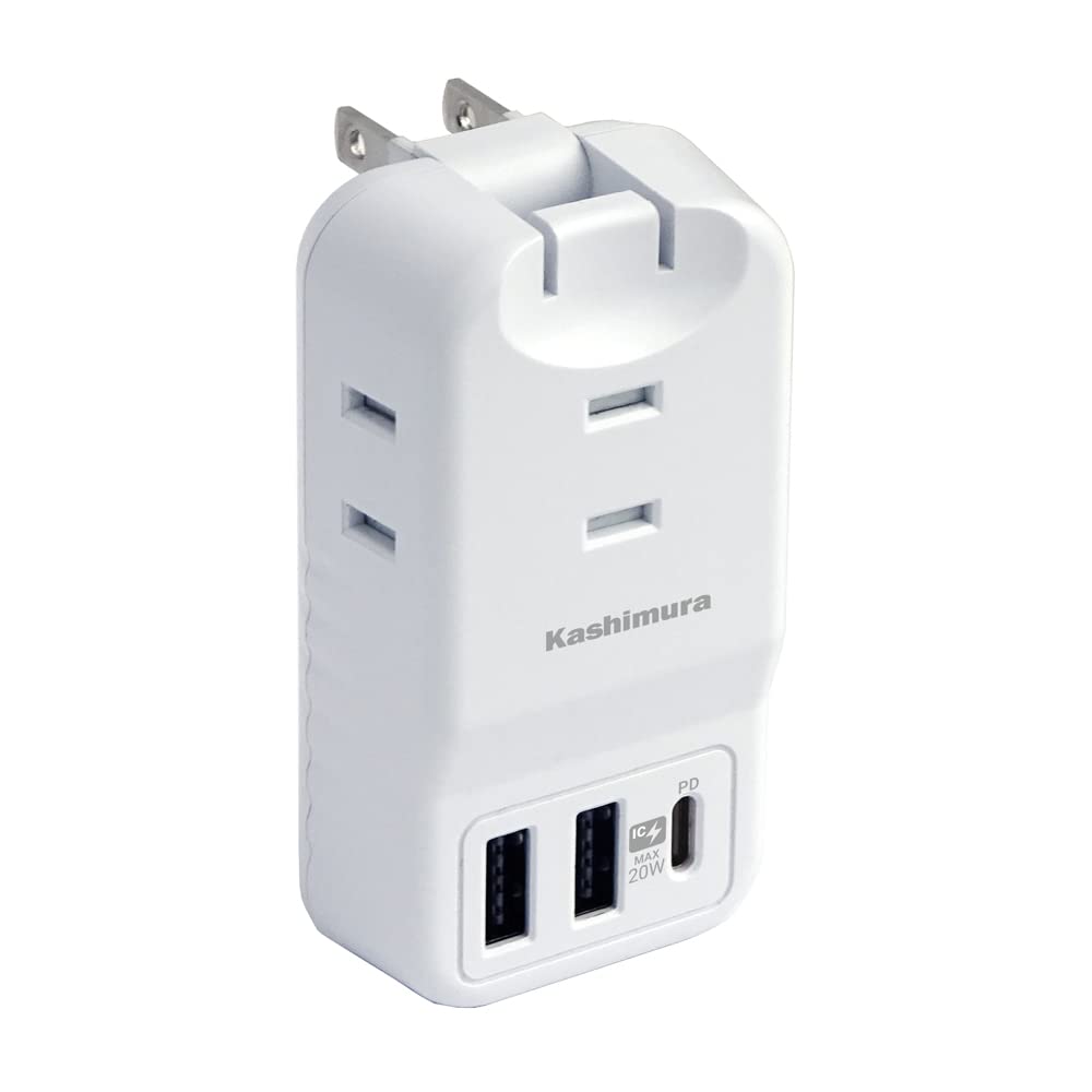 Kashimura Domestic and International Power Strip for Travel with USB 2 Ports 1 Port 3 AC Power Compatible with Automatic WH Ports, PD20W, USB-A + білий
Kashimura Domestic and International Power Strip for Travel with USB 2 Ports 1 Port 3 AC Power Compatible with Automatic WH Ports, PD20W, USB-A + білий