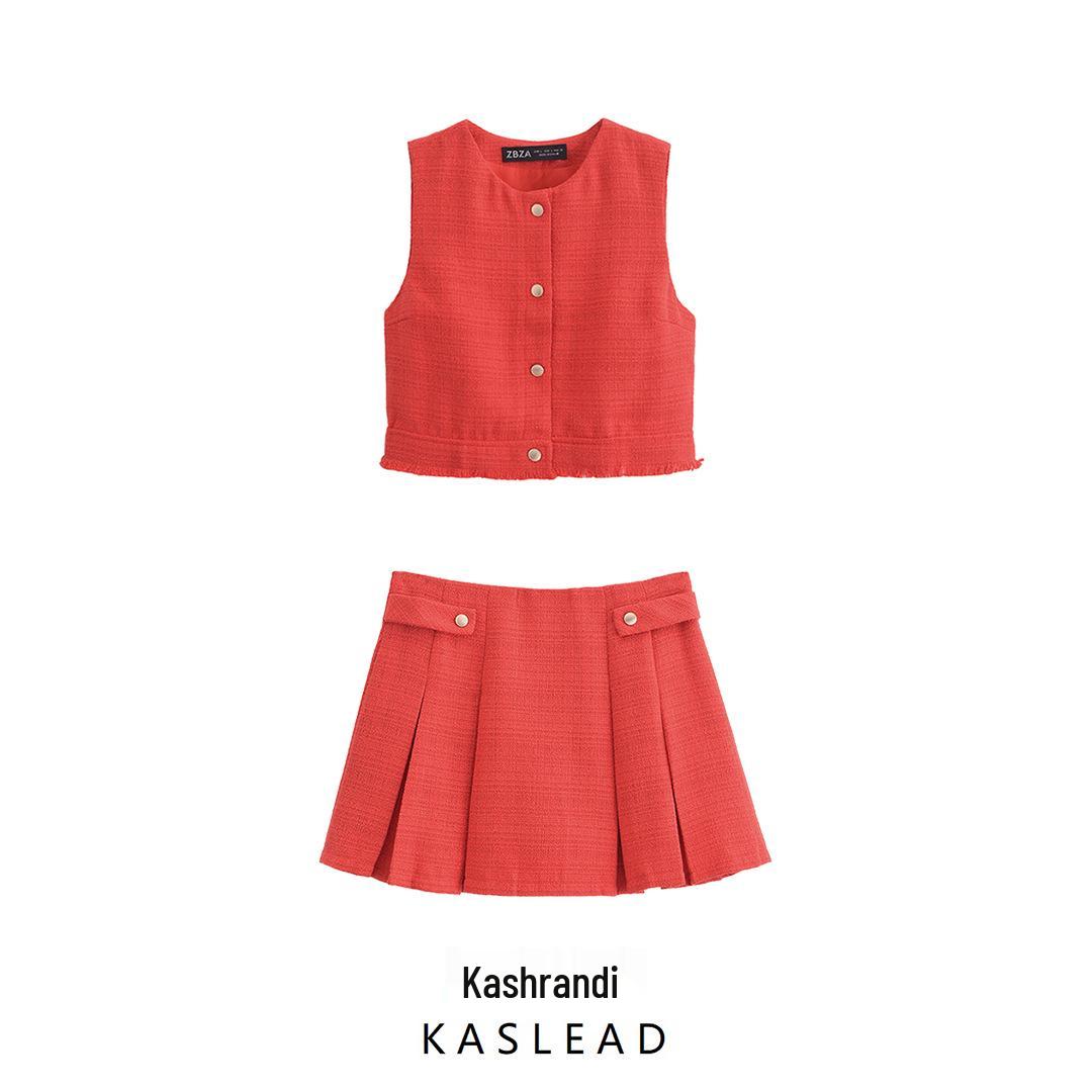 2025 Spring Women s European-American Style Sleeveless Knit Vest & Pleated Skirt Set Small
2025 Spring Women s European-American Style Sleeveless Knit Vest & Pleated Skirt Set Small