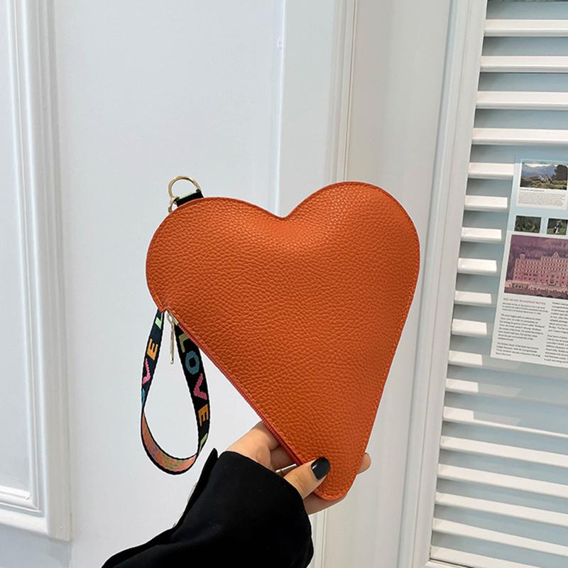 Yogodlns Модный мини-клатч в форме сердца для женщин, конфетного цвета, кошелек для монет с браслетом на запястье, стильный держатель для карт на молнии и чехол для ключей 24x0.5x20.5cm оранжевый
Yogodlns Модный мини-клатч в форме сердца для женщин, конфетного цвета, кошелек для монет с браслетом на запястье, стильный держатель для карт на молнии и чехол для ключей 24x0.5x20.5cm оранжевый