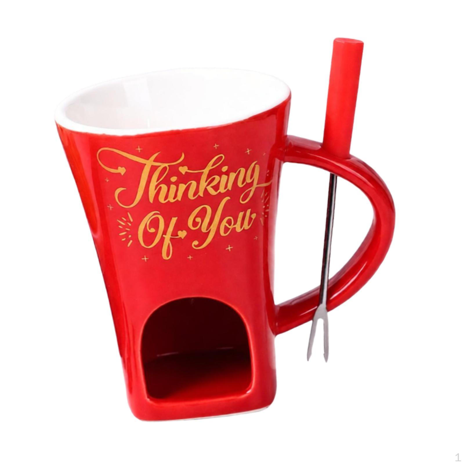 Chocolate Fondue Cup with Fork And Warming Tray, Pretty Set for A Date Alphabet Red
Chocolate Fondue Cup with Fork And Warming Tray, Pretty Set for A Date Alphabet Red
