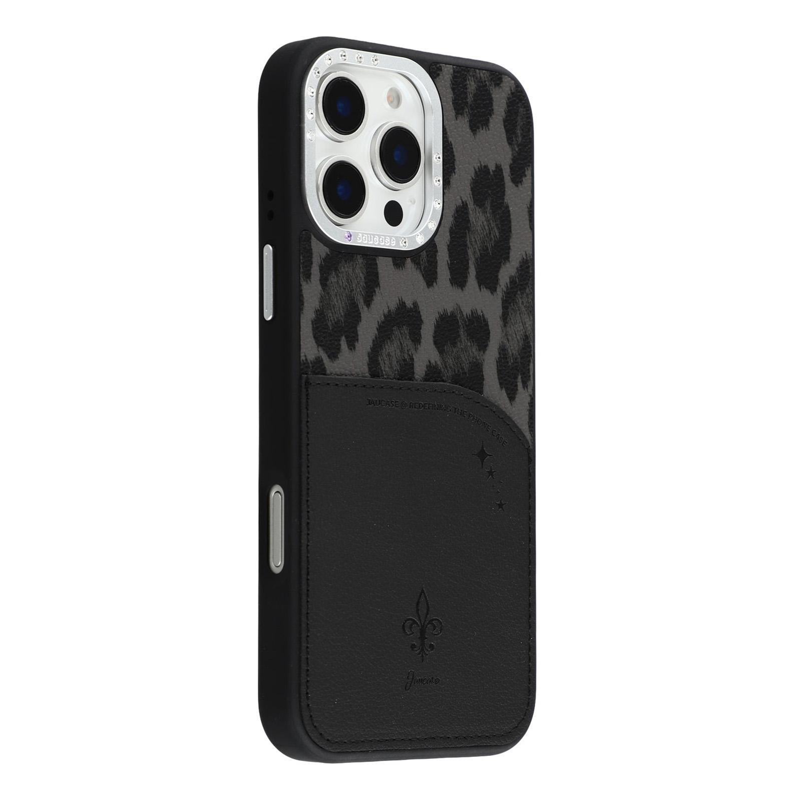 JAUCASE For iPhone 16 Pro Max Magnetic Case Leopard Print Card Holder PU TPU PC Phone Back Cover Black
JAUCASE For iPhone 16 Pro Max Magnetic Case Leopard Print Card Holder PU TPU PC Phone Back Cover Black