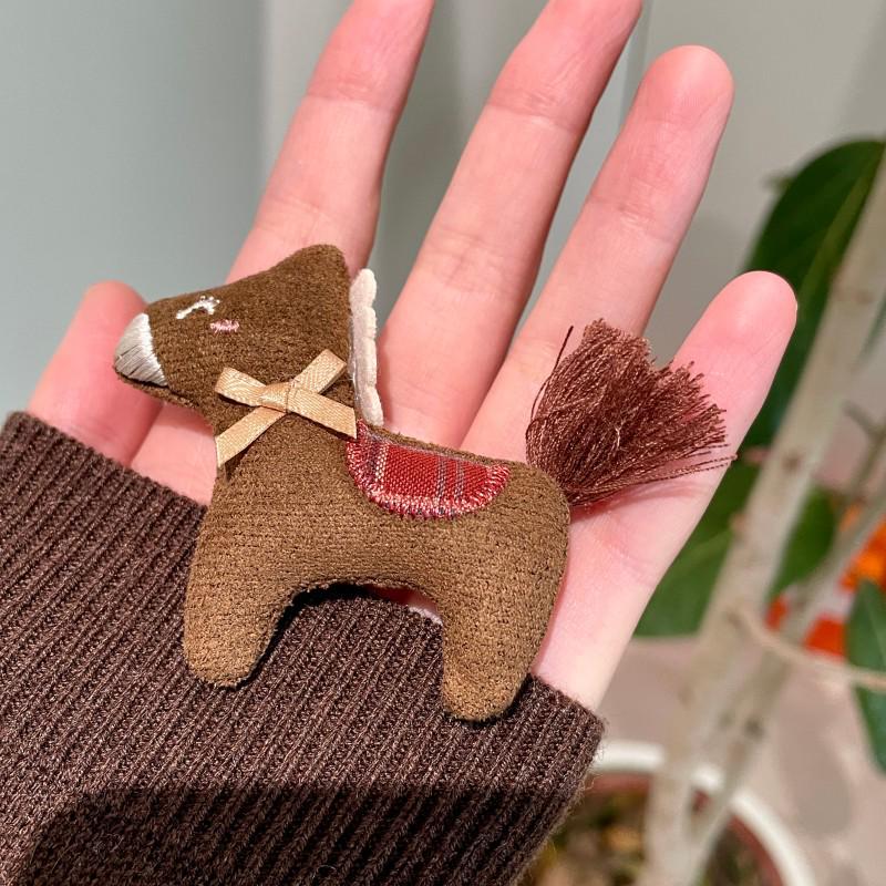 Year of the Rat Plush Red Tassel Horse Brooch - Women s Coat & Sweater Pin Accessory
Year of the Rat Plush Red Tassel Horse Brooch - Women s Coat & Sweater Pin Accessory
