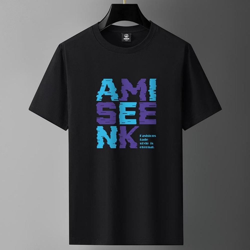 AMI M-6XL Pure Cotton Mens Short-sleeved T-shirt Round Neck Boy Casual Tee Shirt XXXXXL чорний
AMI M-6XL Pure Cotton Mens Short-sleeved T-shirt Round Neck Boy Casual Tee Shirt XXXXXL чорний