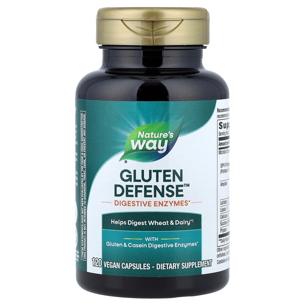 Nature s Way Enzymatic Therapy Gluten Defense with DPP IV Veggie Capsules, 120 Count 120 pcs - 1 ea
Nature s Way Enzymatic Therapy Gluten Defense with DPP IV Veggie Capsules, 120 Count 120 pcs - 1 ea