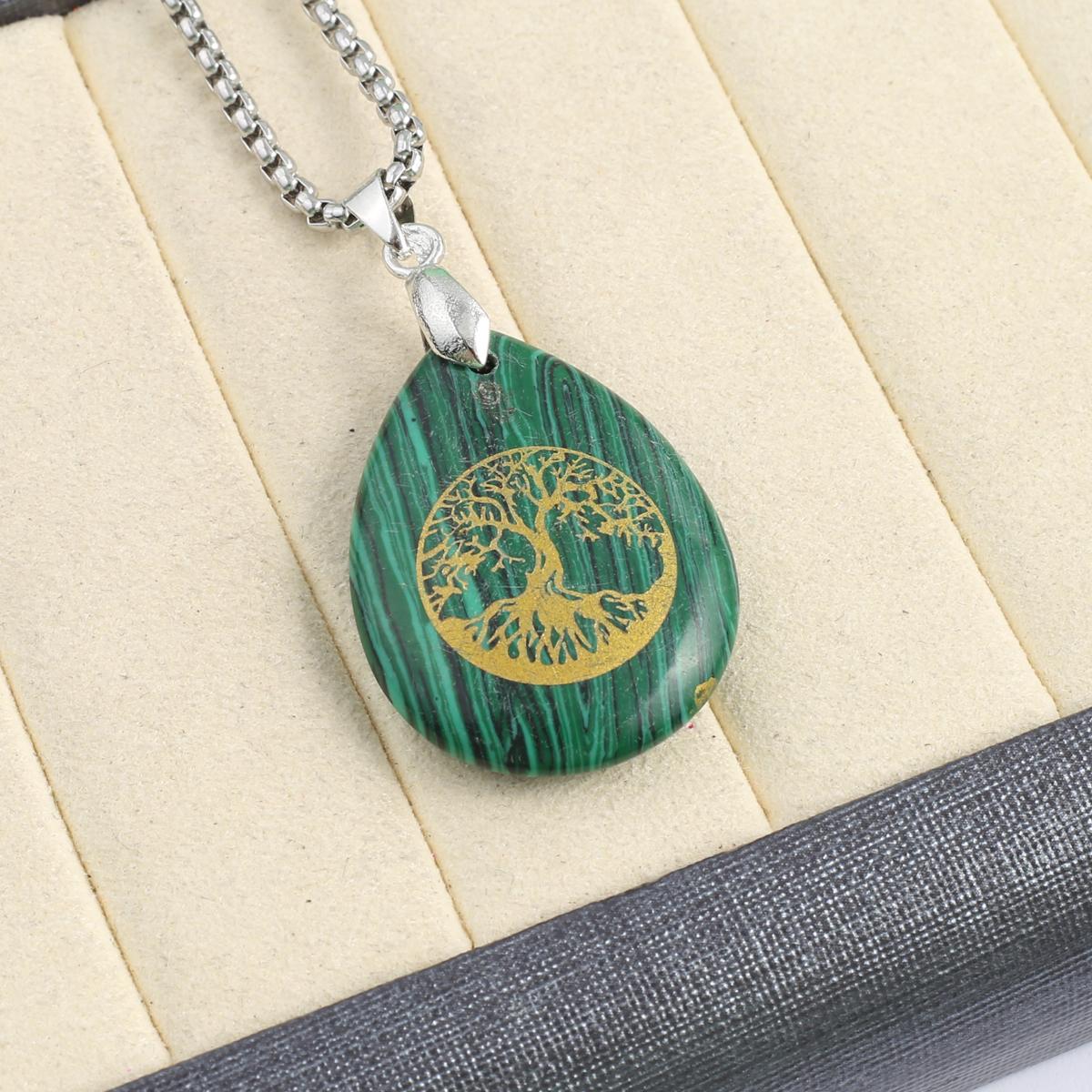 Ожерелье из натурального камня малахит/бирюза подвеска в форме капли с принтом для женщин цепочка для подарка на день рождения 60 см 60cm
Ожерелье из натурального камня малахит/бирюза подвеска в форме капли с принтом для женщин цепочка для подарка на день рождения 60 см 60cm