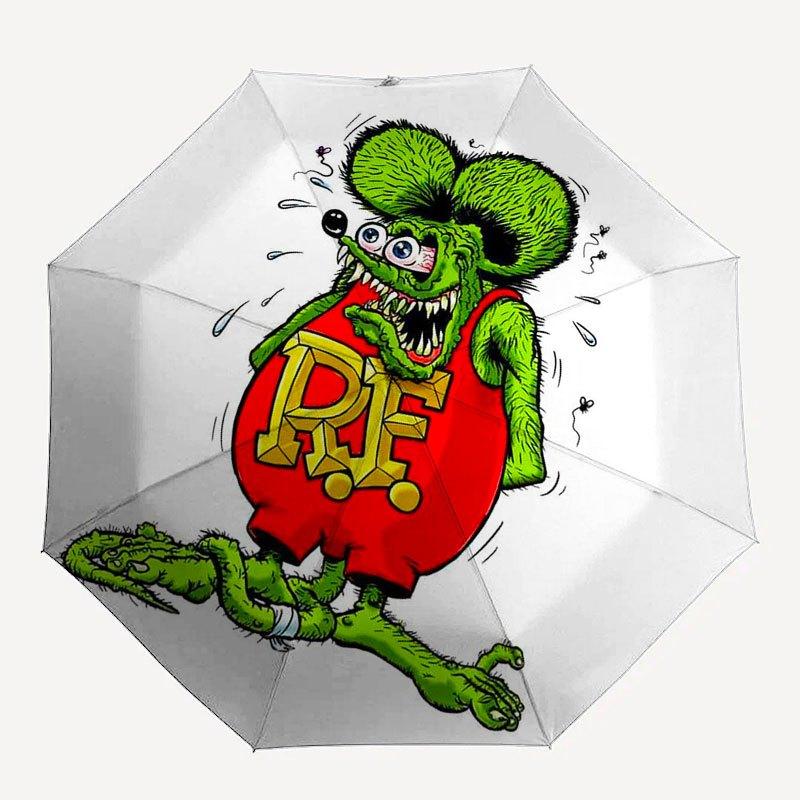 1pc Rat finks Automatic Opening/Closing Umbrella with Convenient Three-Fold Design, 8 Iron Ribs - for Outdoor Daily UseA01
1pc Rat finks Automatic Opening/Closing Umbrella with Convenient Three-Fold Design, 8 Iron Ribs - for Outdoor Daily UseA01
