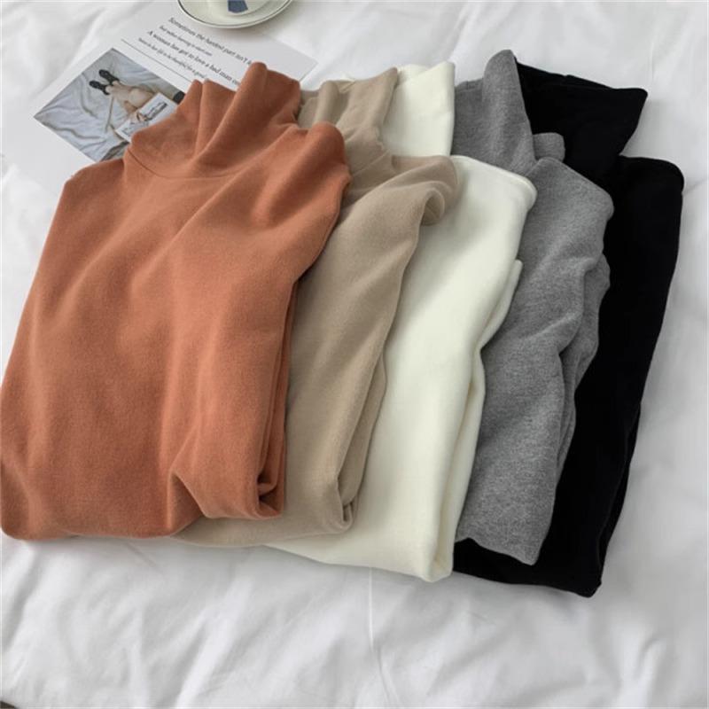 Women s Fluffy Cowl Neck Thickened T-Shirt - Slim, Velvet-Lined, Warm High Neck for Autumn/Winter M
Women s Fluffy Cowl Neck Thickened T-Shirt - Slim, Velvet-Lined, Warm High Neck for Autumn/Winter M