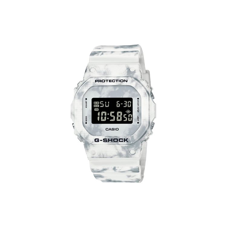 Casio G-Shock Snow Camouflage Series Square Waterproof Shockproof Outdoor Sports Quartz Movement Resin Strap Men watches White DW-5600GC-7PR White
Casio G-Shock Snow Camouflage Series Square Waterproof Shockproof Outdoor Sports Quartz Movement Resin Strap Men watches White DW-5600GC-7PR White