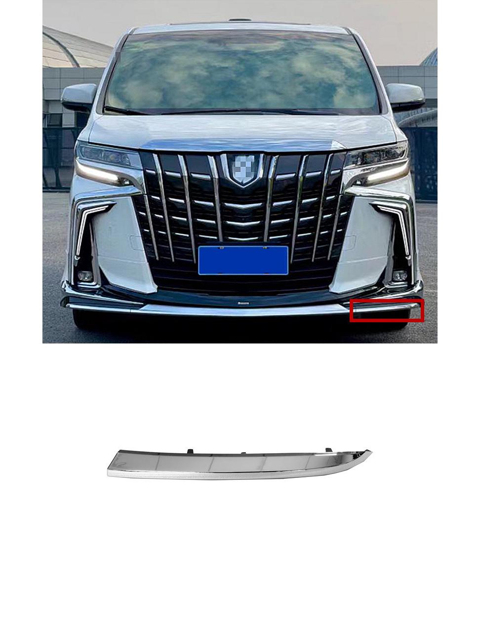 Комплект переднего и заднего бампера с губой для Toyota Alphard 30 серии, модели 2015-2023 гг., с яркими полосами
Комплект переднего и заднего бампера с губой для Toyota Alphard 30 серии, модели 2015-2023 гг., с яркими полосами