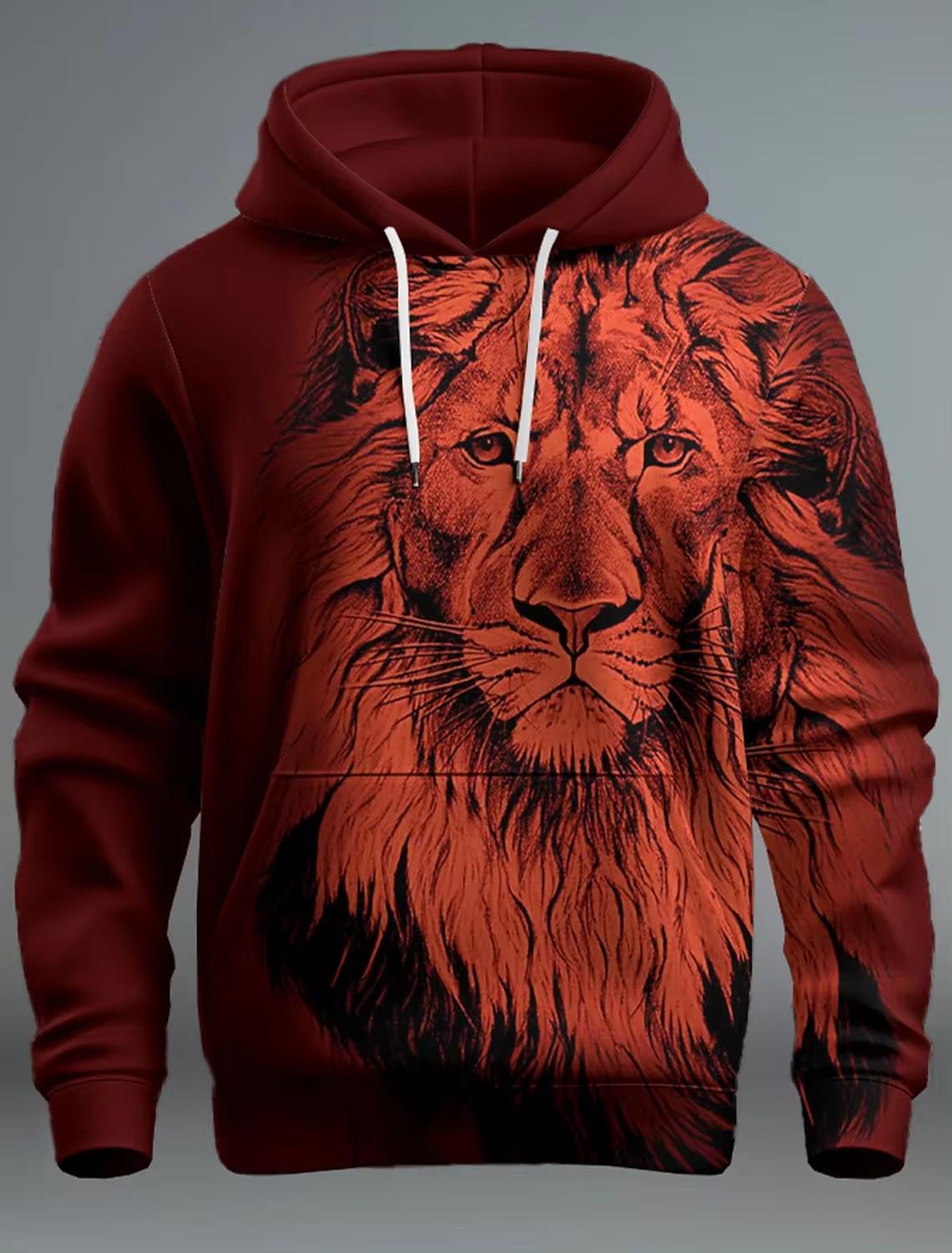 2025 Trendy 3D Animal Print Casual Hoodie - European & American Street Style 5XL
2025 Trendy 3D Animal Print Casual Hoodie - European & American Street Style 5XL